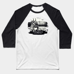 Pronghorn - WILD NATURE - PRONGHORN -14 Baseball T-Shirt